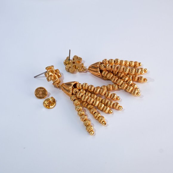 Tory Burch Roxanne Small Tassel Earring - Picture 3 of 7